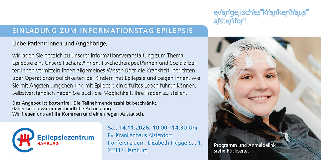 Einladung zum Informationstag Epilepsie – jetzt anmelden!